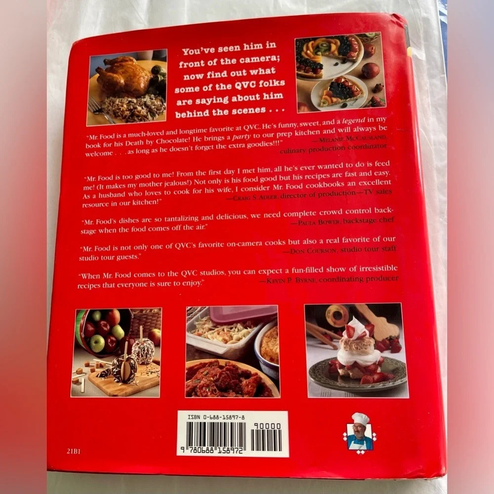 EUC! Mr Food A Taste of QVC Cookbook Unused 1998